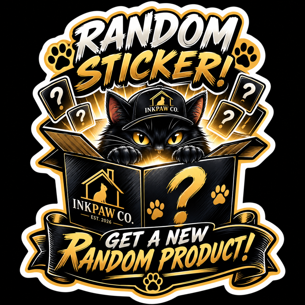 InkPaw CO.  Mystery Sticker